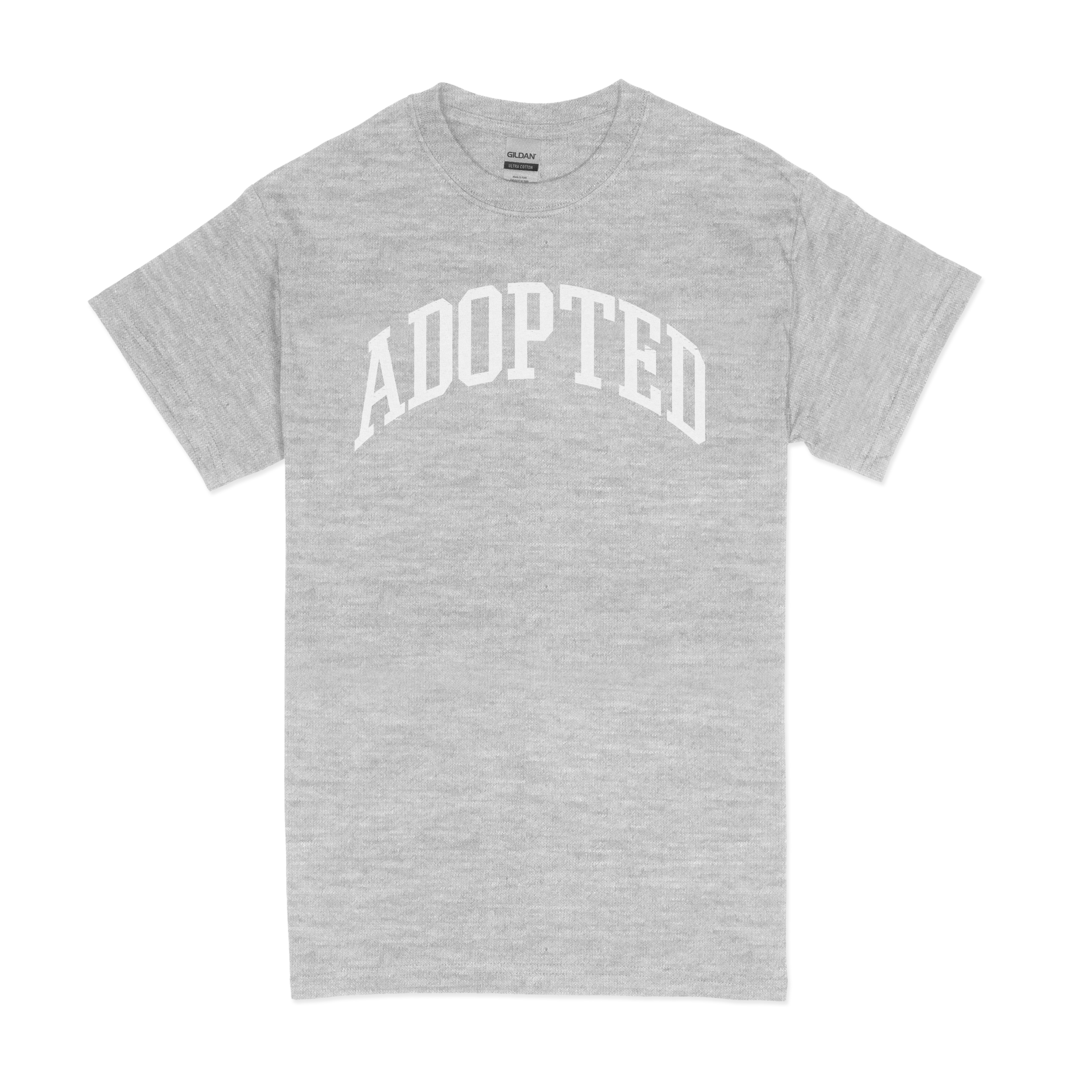 Arch Tee - Grey – AdopTee - Gear & Merch Celebrating Adoption